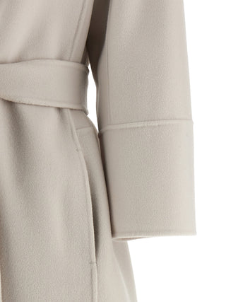 Beige Virgin Wool Coat