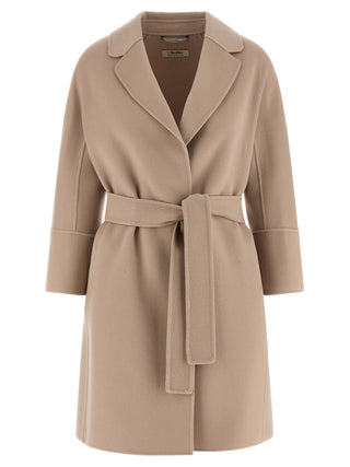 Beige Virgin Wool Coat