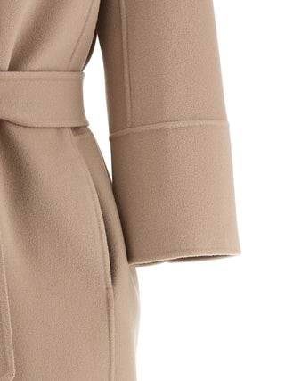 Beige Virgin Wool Coat