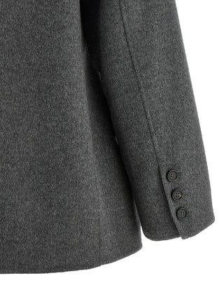 Gray Virgin Wool Blazer