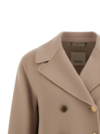 Blazer de lana virgen beige