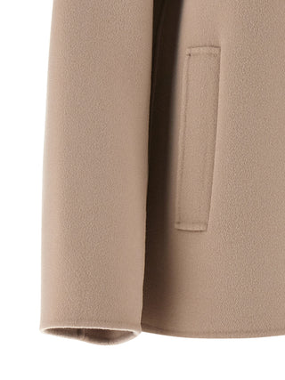 Blazer de lana virgen beige