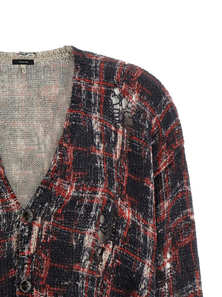 Multicolor Linen Cardigan