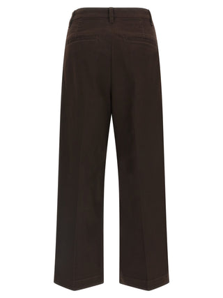 Brown Cotton Chino Pants
