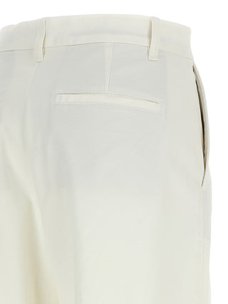 White Cotton Chino Pants