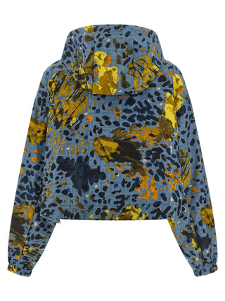 Blue Polyester Shell Jacket