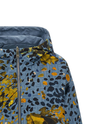 Blue Polyester Shell Jacket