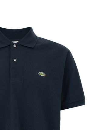 Polo de algodón azul