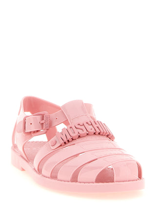 Multicolor Pvc Flat Sandals