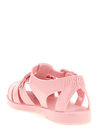 Multicolor Pvc Flat Sandals