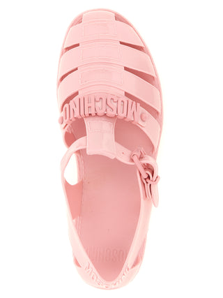 Multicolor Pvc Flat Sandals