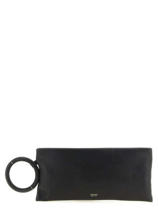 Black Lambskin Clutch Bag