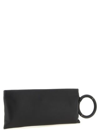 Black Lambskin Clutch Bag