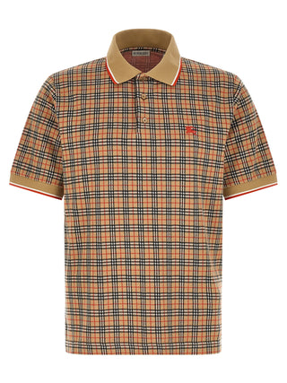 Beige Viscose Polo Shirt
