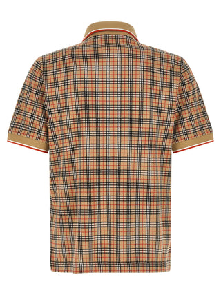 Beige Viscose Polo Shirt