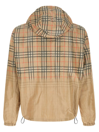 Beige Viscose Shell Jacket