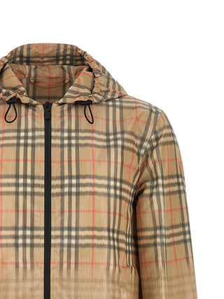 Beige Viscose Shell Jacket