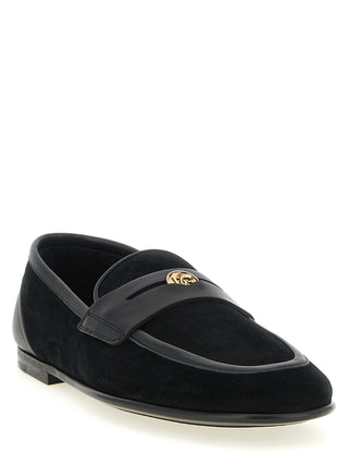Black Calfskin Slip-On Loafers