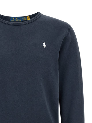 Sudadera azul de algodón