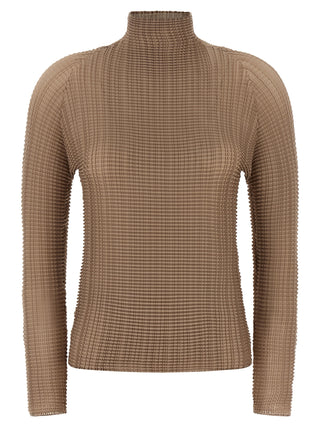 Beige Polyester Blouse