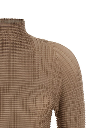 Beige Polyester Blouse