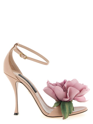 Multicolor Calfskin Stiletto Heel Sandals