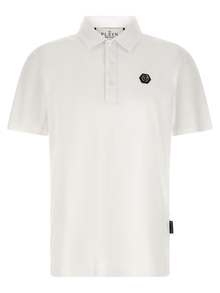 White Cotton Polo Shirt
