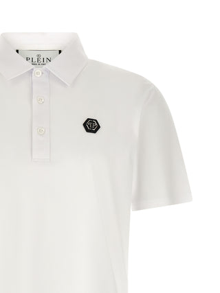 White Cotton Polo Shirt