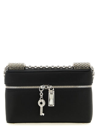 Bolso bandolera negro de viscosa