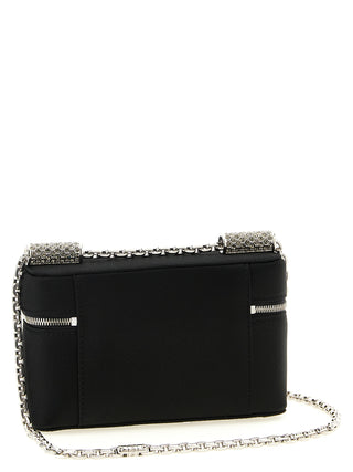 Bolso bandolera negro de viscosa