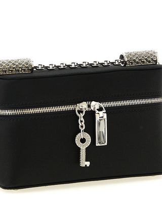 Bolso bandolera negro de viscosa
