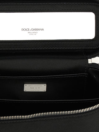 Bolso bandolera negro de viscosa