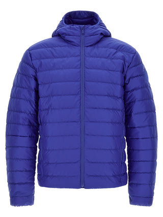 Blue Polyamide Full-Length Jacket