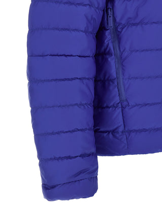 Blue Polyamide Full-Length Jacket
