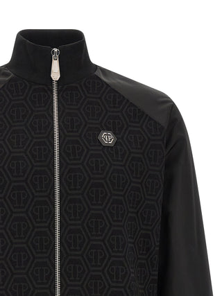 Black Cotton Sweatshirt