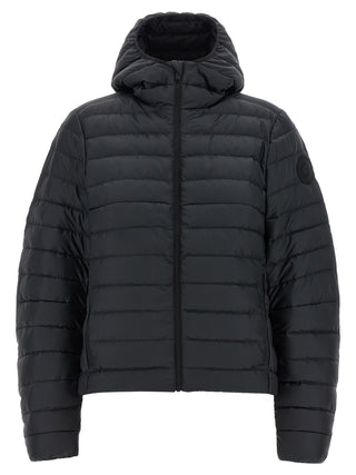 Black Polyamide Full-Length Jacket