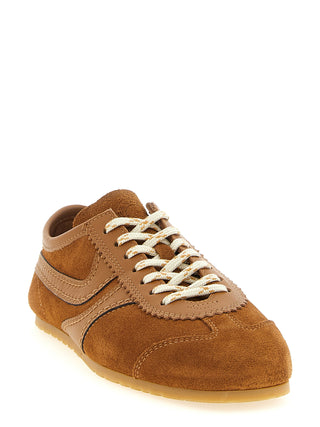 Brown Calfskin Sneakers