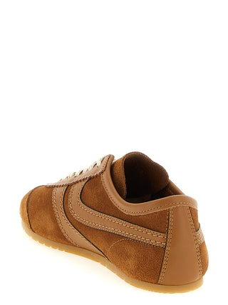 Brown Calfskin Sneakers