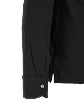 Black Cotton Polo Shirt