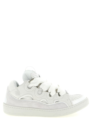 White Calfskin Chunky Sneakers