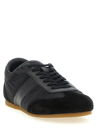 Black Polyamide Athletic Sneakers