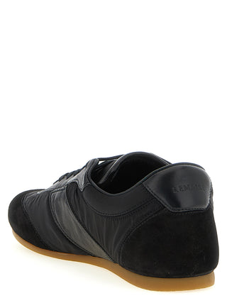 Black Polyamide Athletic Sneakers