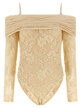 Beige Polyamide Bodysuit