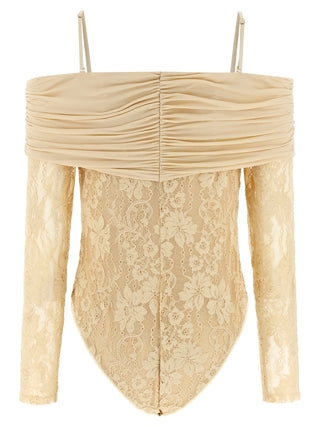 Beige Polyamide Bodysuit