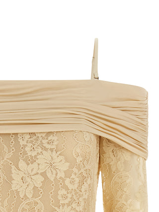 Beige Polyamide Bodysuit