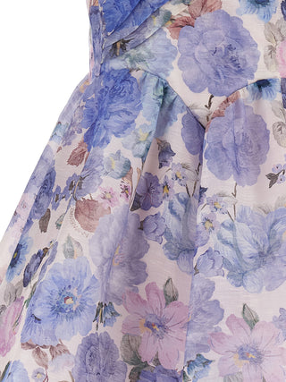 Blue Linen Short Dress