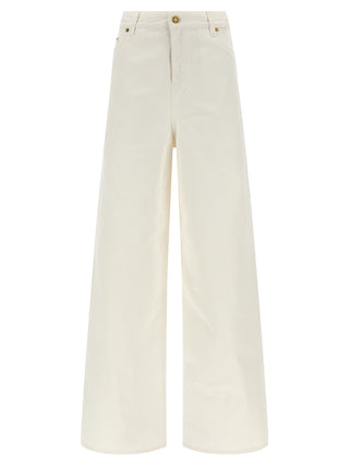 White Cotton Boyfriend Jeans