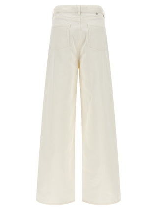 White Cotton Boyfriend Jeans
