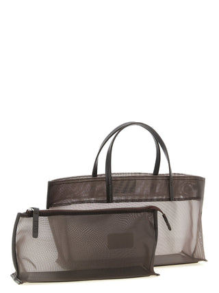 Brown Polyamide Tote Bag