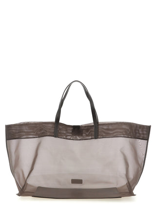 Brown Polyamide Tote Bag